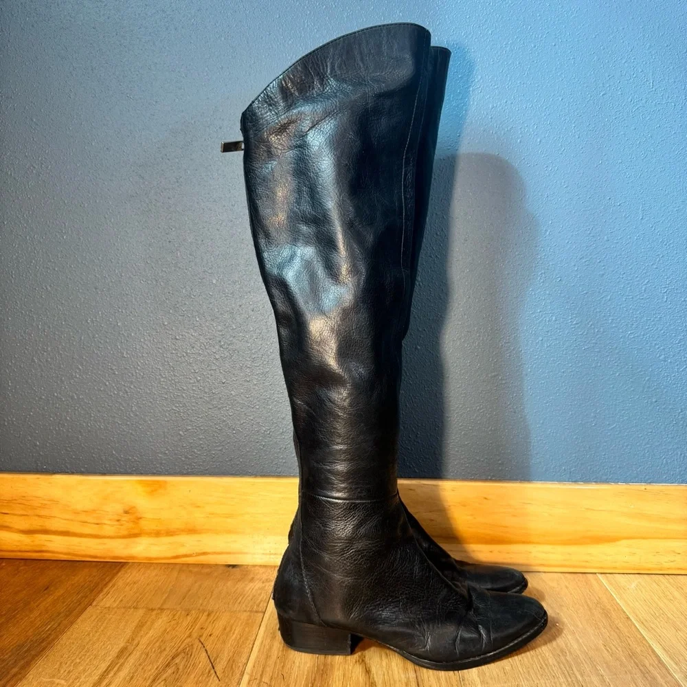 Dolce Vita Black Meris Over the Knee Flat Boots Size 8.5